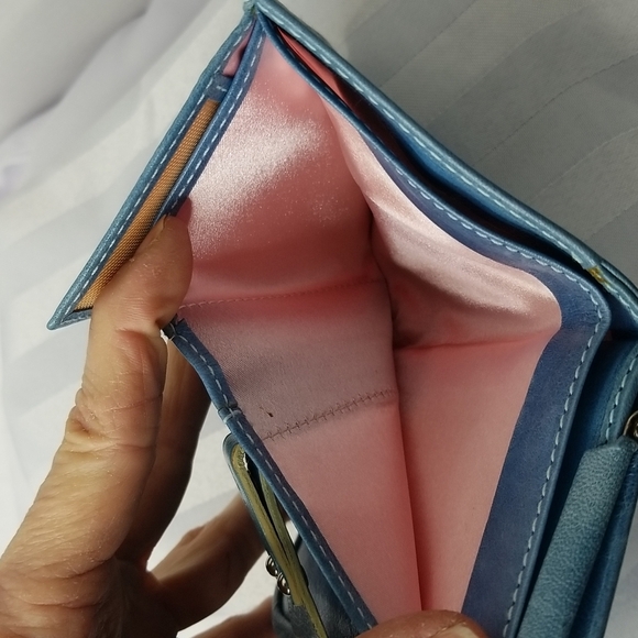 EL POTRO CARD CASE / COIN WALLET IN BLUE - Picture 7 of 8